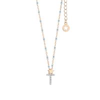 Collar Comete Mujer Costellation in Plata Zirconia GLA192